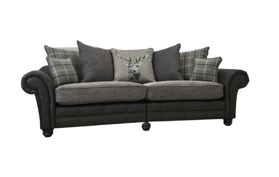 Montana 4 Seater Grey Scatter Back